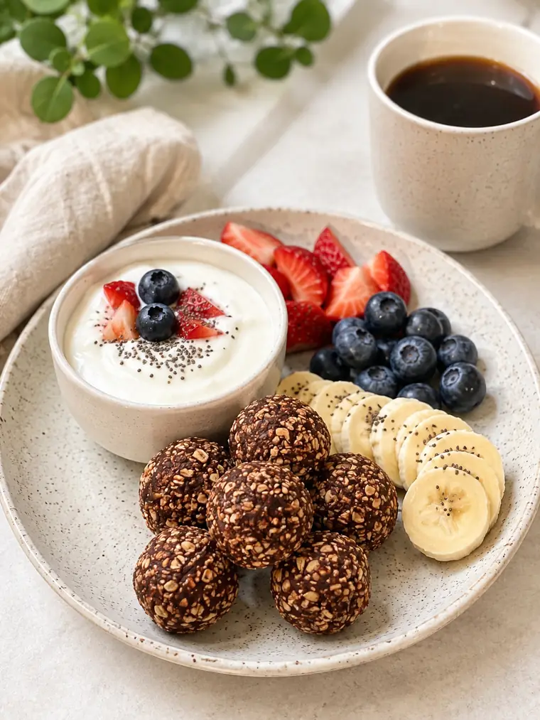 Desayuno saludable con ingredientes simples